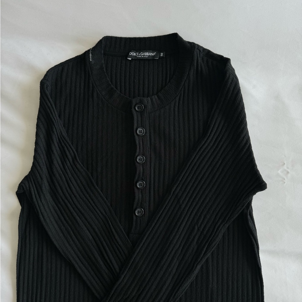 Dolce & Gabbana original buttoned ribbed jumper
